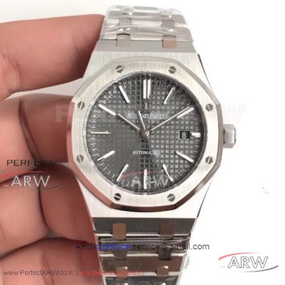 OM Factory Audemars Piguet Royal Oak 15400 Gray Tapisserie Dial 41 MM Automatic Watch